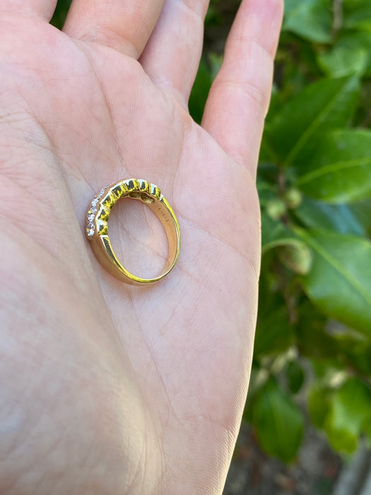 18k 1 carat bezel set diamond ring size 6