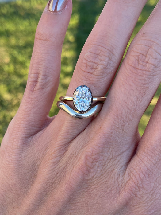 14k 1.6 carat lab Diamond ring size 6