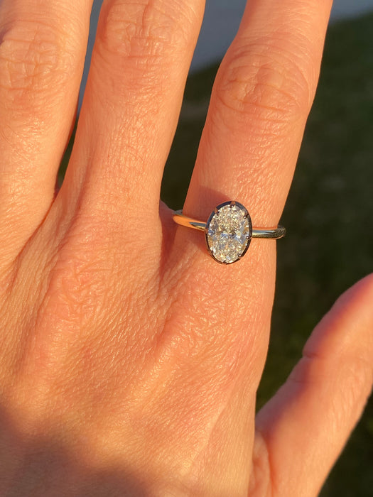 14k 1.6 carat lab Diamond ring size 6