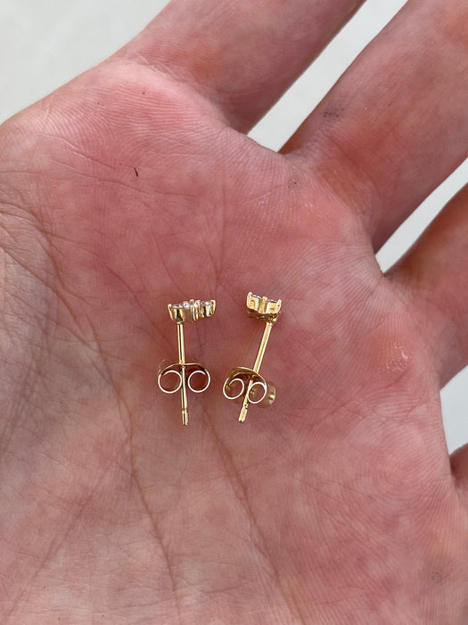 14K Lab Diamond Stud Earrings
