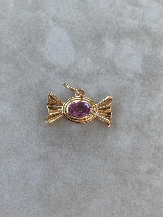 14K Triple Bezel Candy Charm