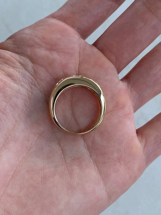 14K Gold 1.4 Carat Heart Lab Diamond Ring Size 7