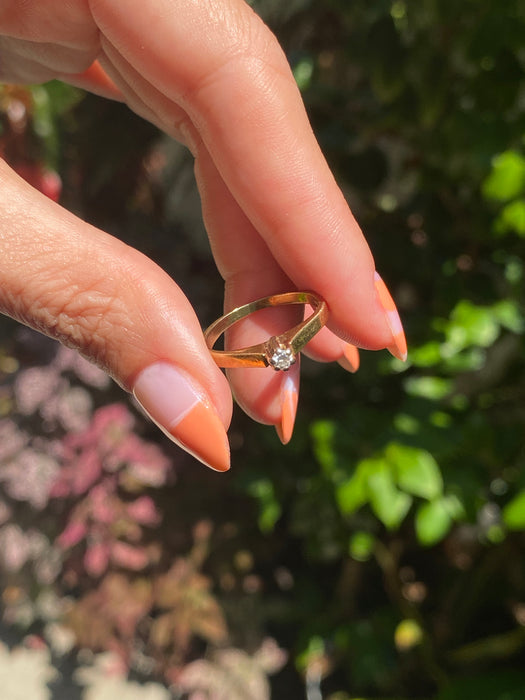 14k diamond ring size 5