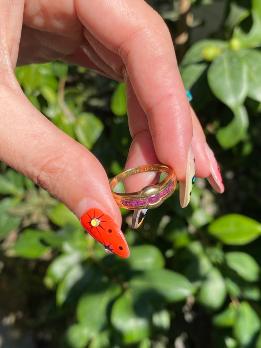 18k ruby ring size 7.25