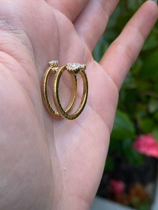 18k diamond triple bypass constellation ring by penny preville size 6.5