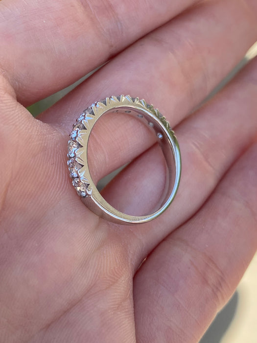 14K White Gold 1.1 Carat Lab Diamond Ring
