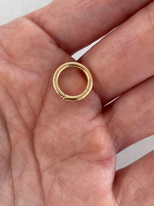 14K Diamond Connector Charm