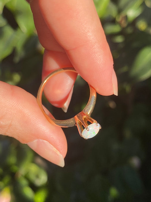 14k opal ring size