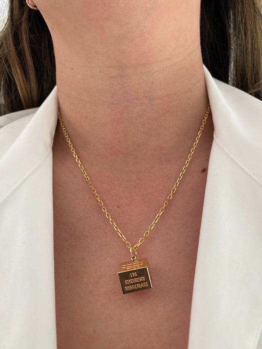 14k mad money dollar charm