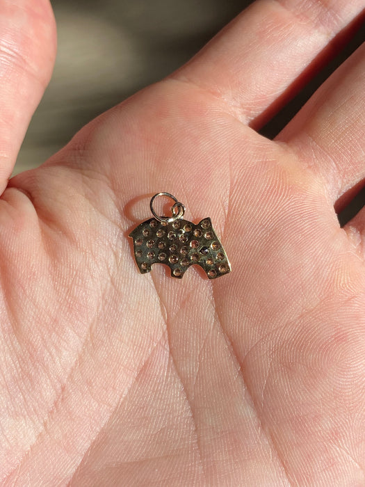 18k diamond capybara charm