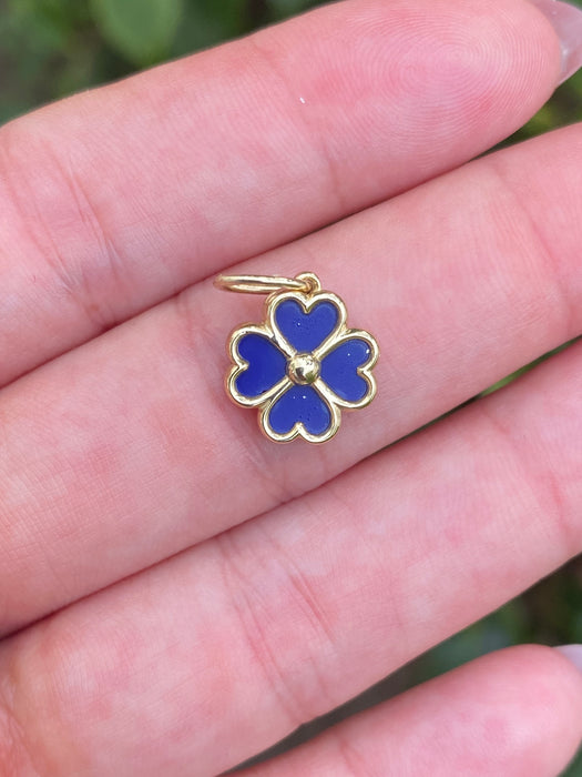 14k clover charm