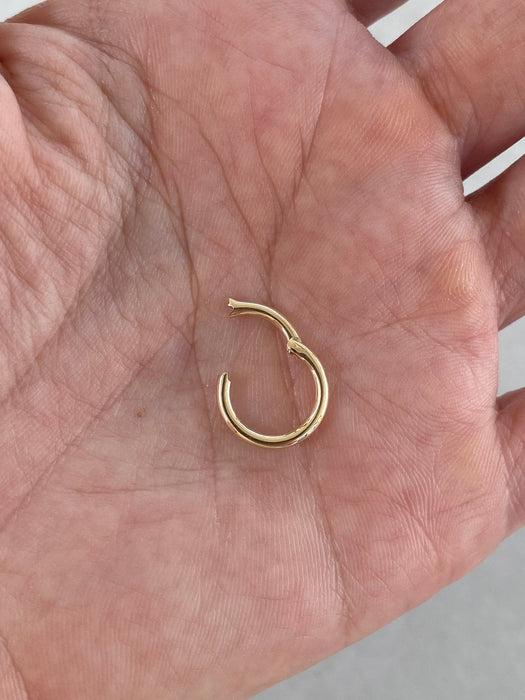 14K Gold Connector Charm
