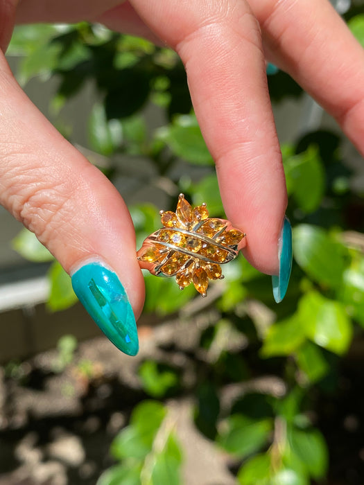 10k citrine ring size 7.25