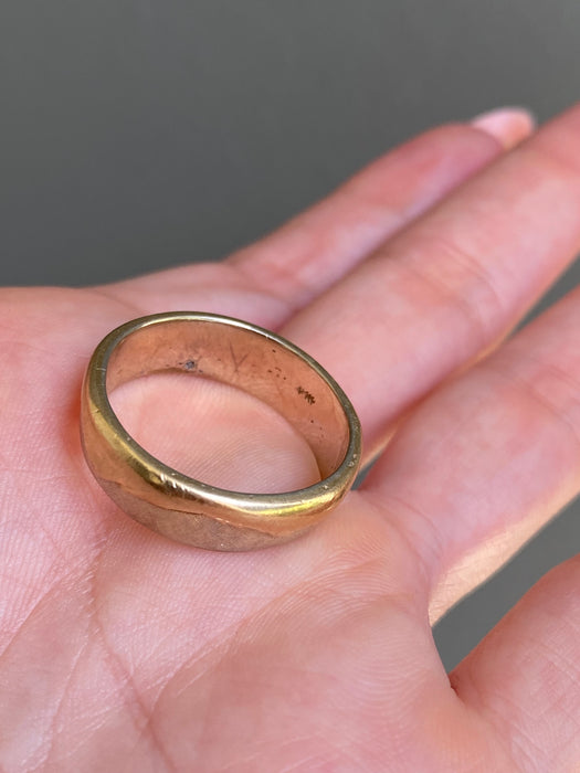 Vintage 14K Two-Tone Diamond Mountain Eternity Ring Size 10