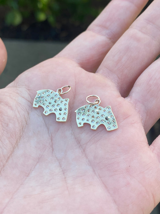 18k diamond capybara charm