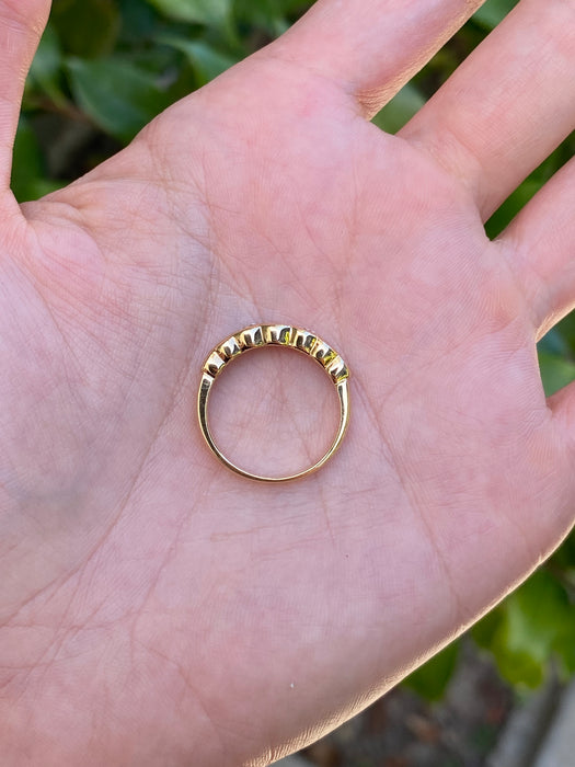 18k 1 carat bezel set diamond ring size 6