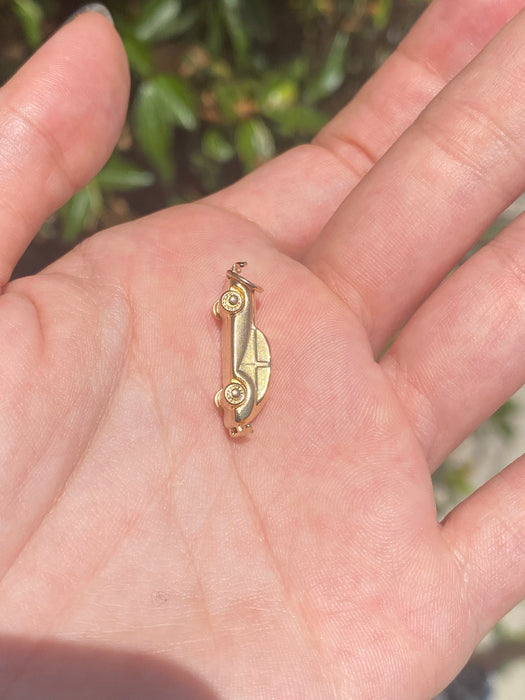 14k car charm pendant