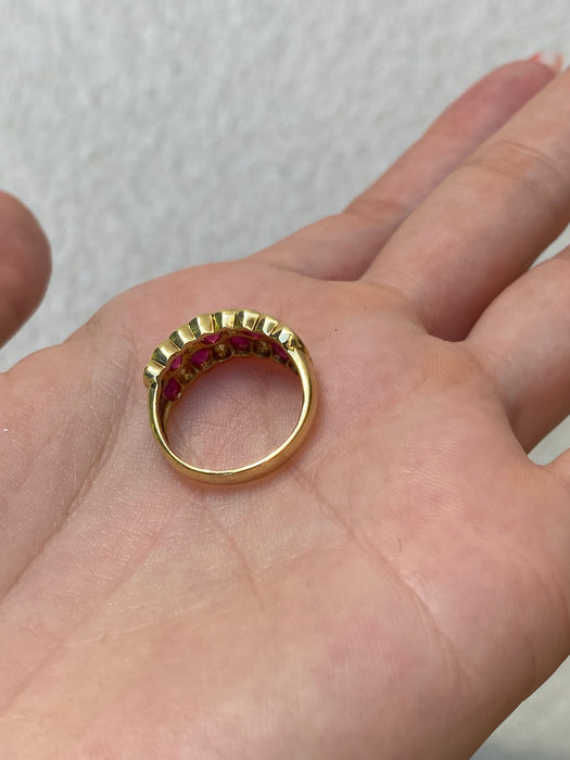 18k ruby diamond ring size 5.75