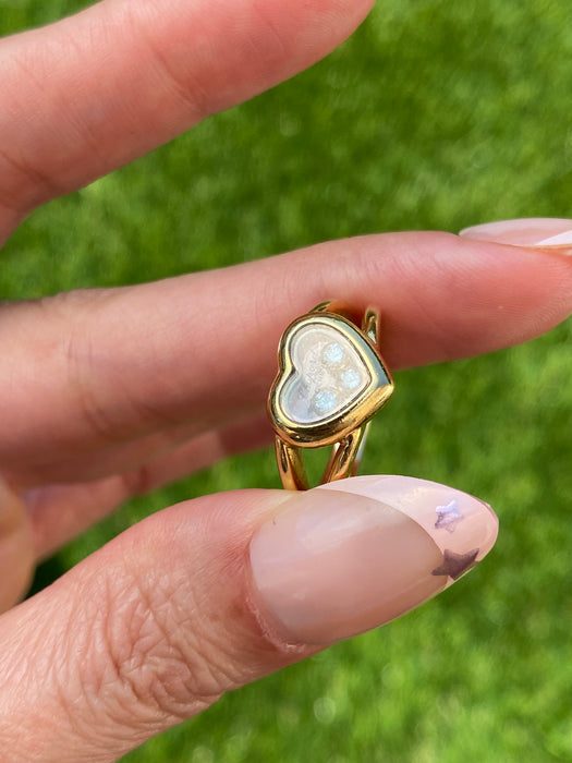 Vintage 18k Chopard Happy Diamonds Heart Ring