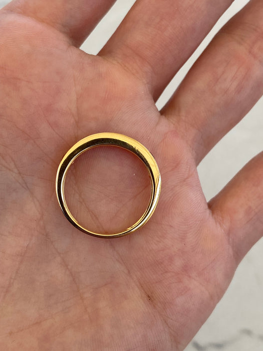 18K Pastel Sapphire Half Eternity Ring
