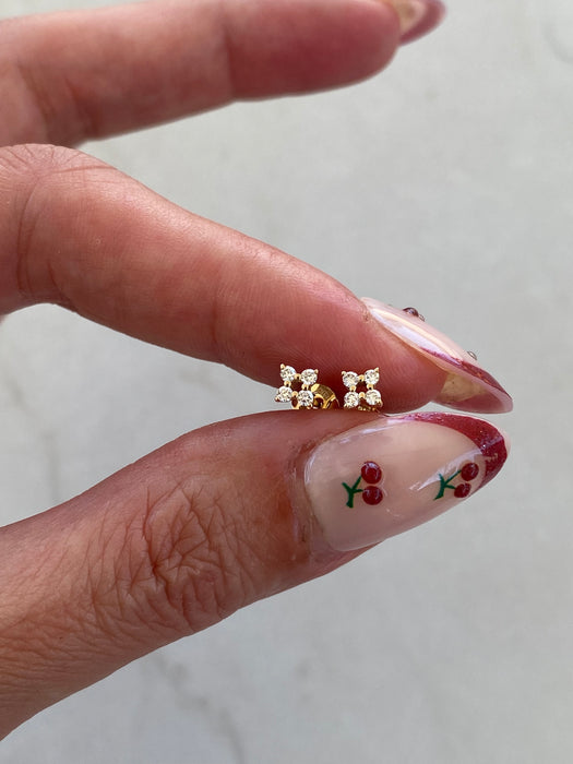 14K Lab Diamond Stud Earrings