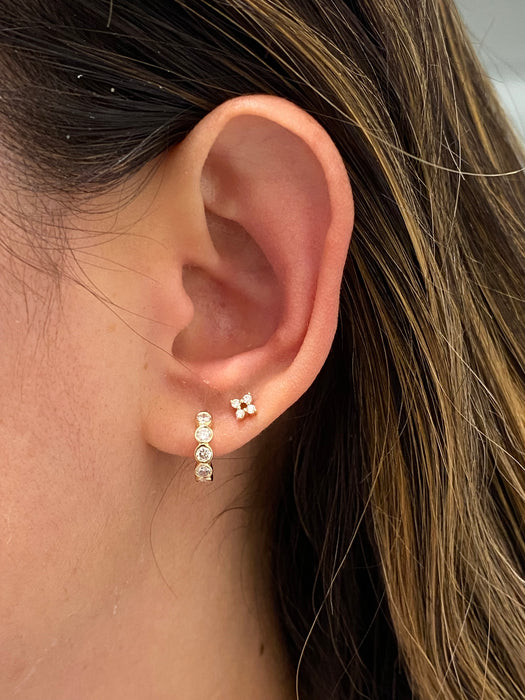14K Lab Diamond Stud Earrings