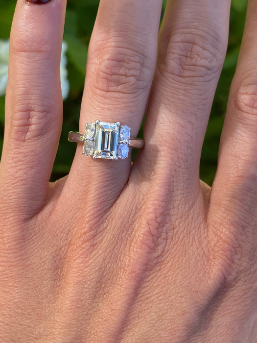 Vintage Platinum 900 Natural Diamond Ring – 2.14 TCW
