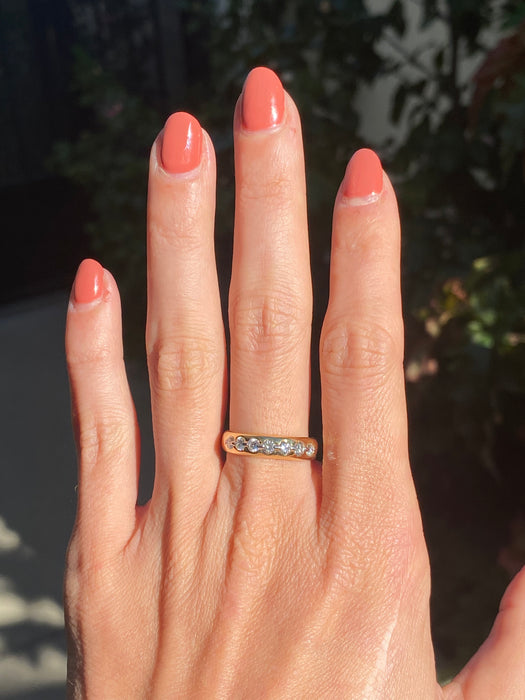 18k / platinum diamond ring size 7