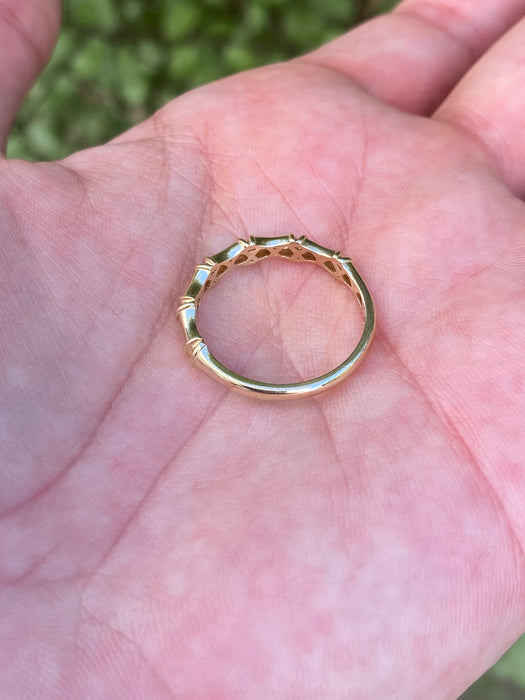 14k bamboo ring