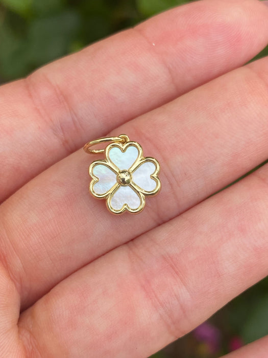 14k clover charm