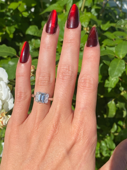 Vintage Platinum 900 Natural Diamond Ring – 2.14 TCW