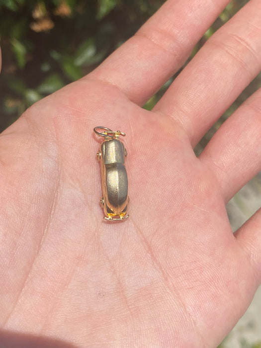 14k car charm pendant