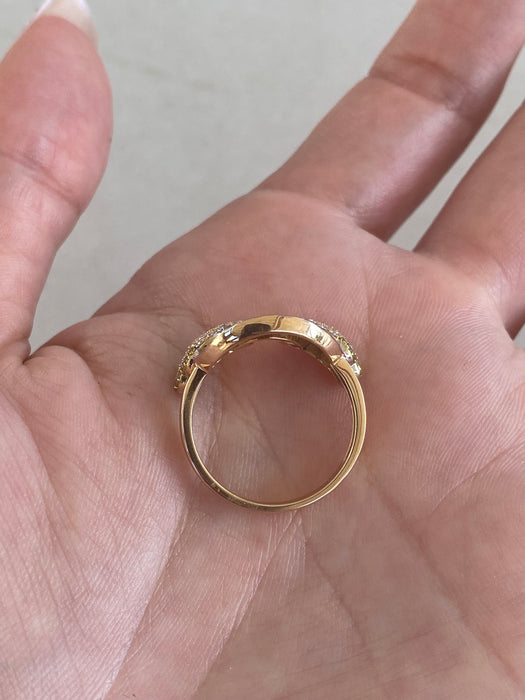 14K Gold Rainbow Cloud Ring