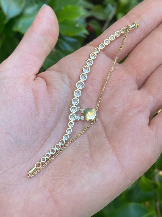 14K Natural Diamond Bezel Set Tennis Bracelet – 1.50 TCW