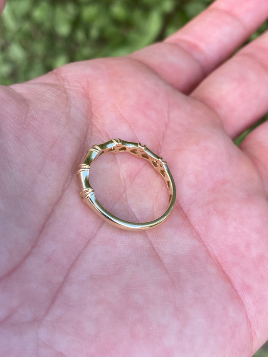 14k bamboo ring