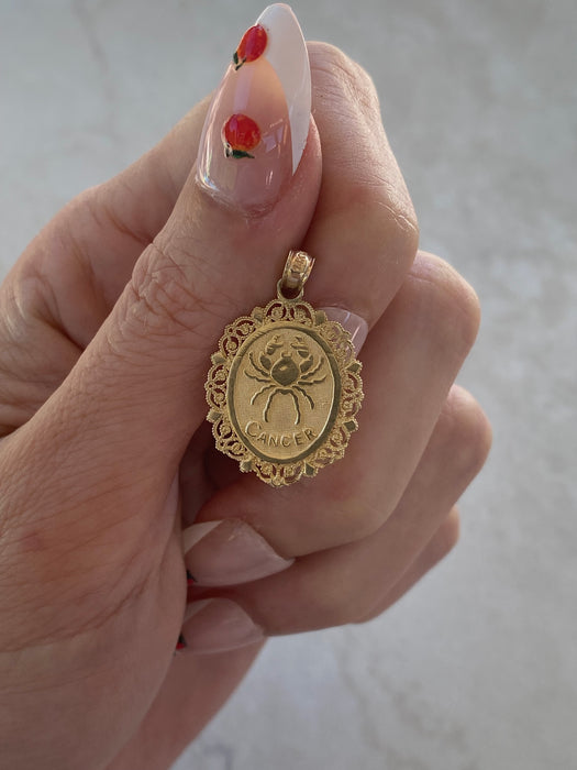 14K Gold Zodiac Charm