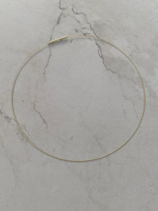 14K Springy Wire Necklace 16.5”