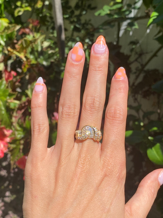 18k 1.21 tcw baguette diamond ring size 6.5