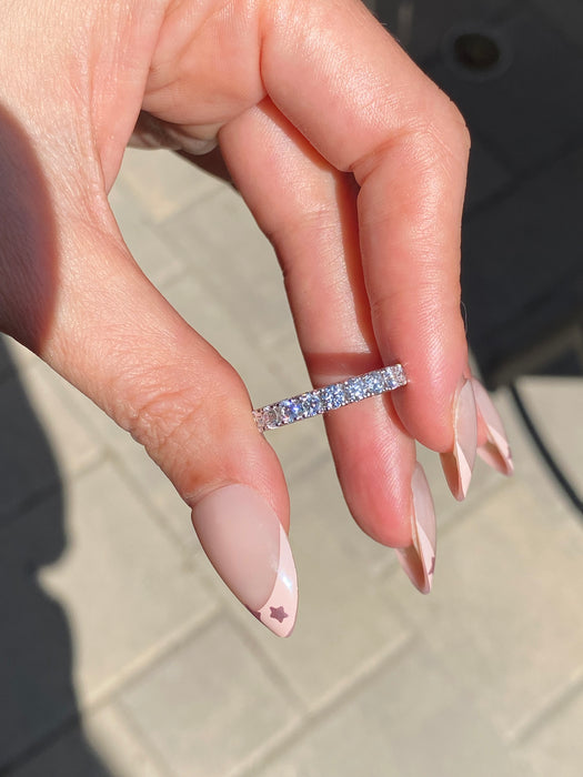 14K White Gold 1.1 Carat Lab Diamond Ring