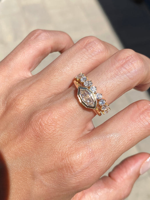14K Gold East-to-West Double Bezel Marquise Lab Diamond Ring – 1.08 CT IGI Certified