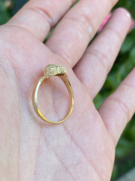 14k heart ring size 7