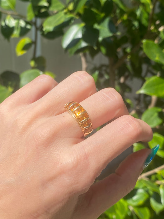 14k citrine ring size 6.75