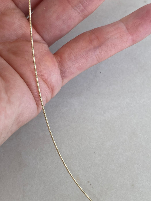 14K Gold Collar Necklace 16”