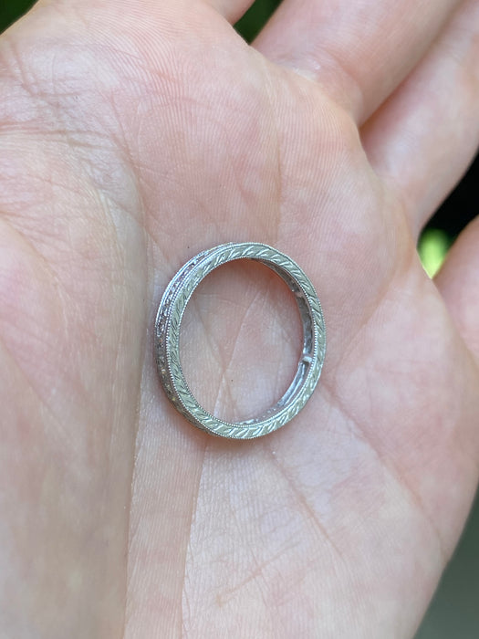 18k white gold diamond eternity ring size 6.5