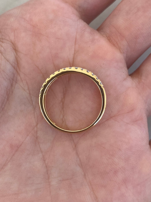 14K Natural Emerald & Diamond Ring
