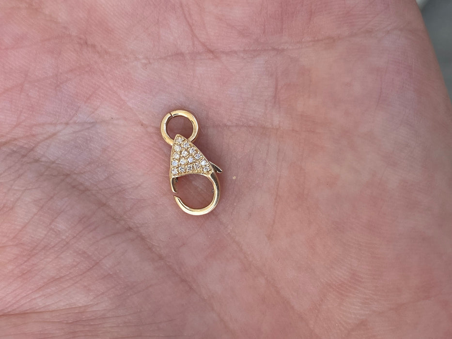 14K Gold Gemstone Clasps & Connectors – Diamond, Ruby, Sapphire, Emerald Carabiners & Heart Links