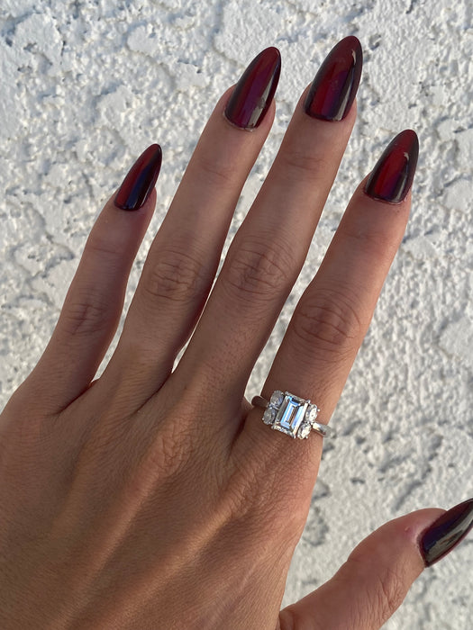 Vintage Platinum 900 Natural Diamond Ring – 2.14 TCW