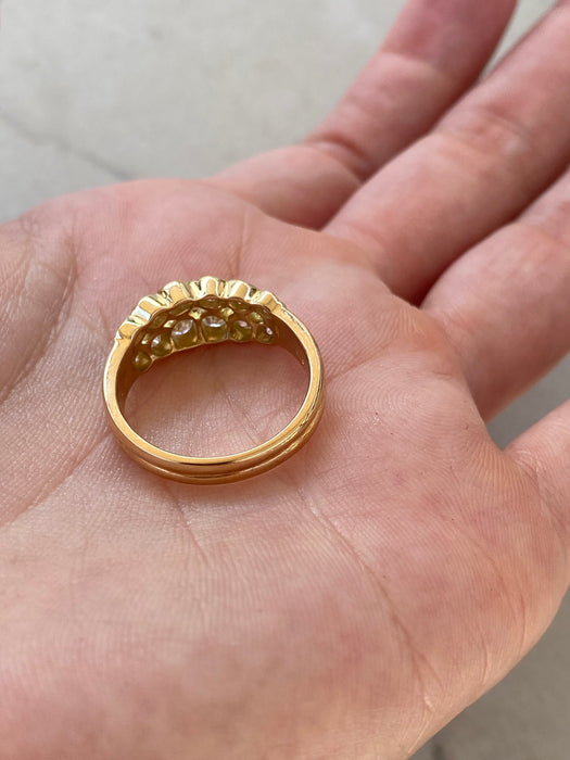 Vintage 18K Gold 1.1 Carat Bezel Set Diamond Ring