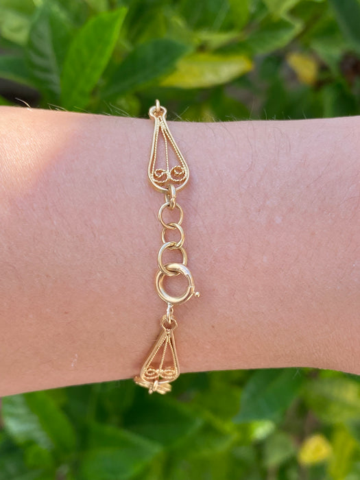 18k filigree design bracelet