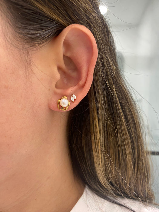 Vintage 14K Pearl Stud Earrings